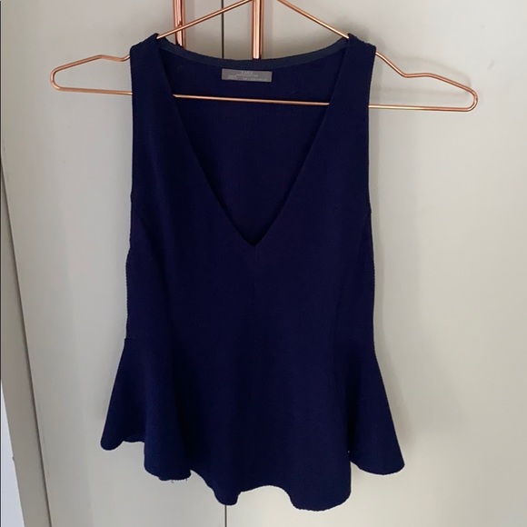 Gently used Navy blue Zara blouse. - Picture 1 of 2